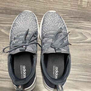 Adidas ladies Dark Gray Knit Sneakers